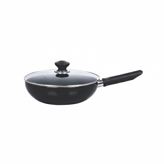 Kitchen King Imperial /Karahi with Long Handle and Glass Lid