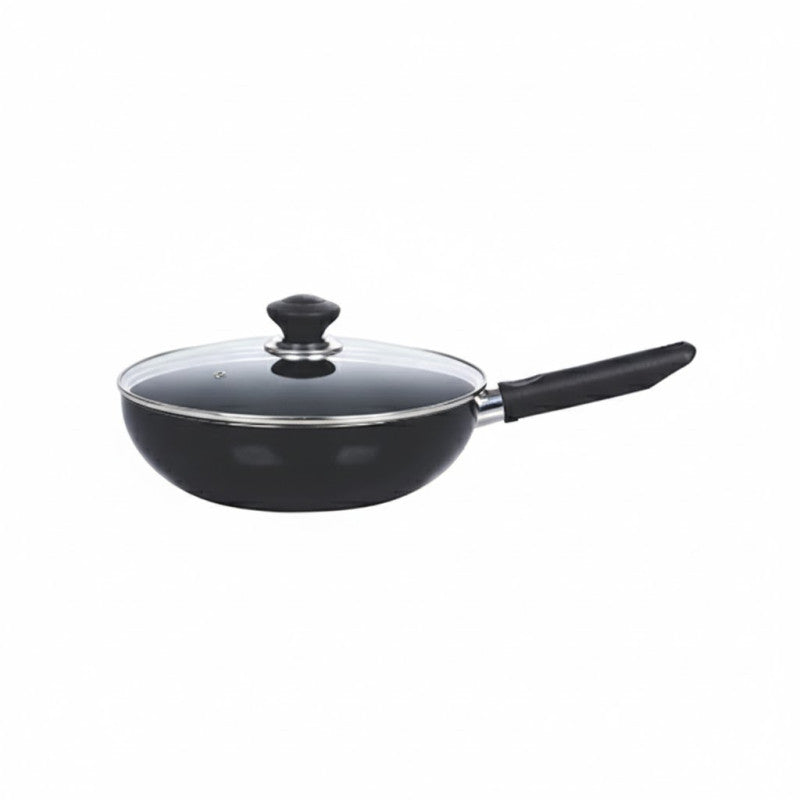 Kitchen King Imperial /Karahi with Long Handle and Glass Lid