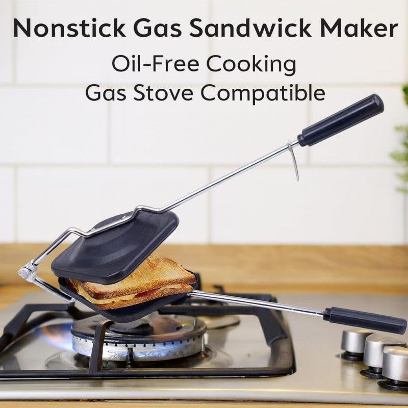 Gas Top Cast Iron Sandwich Maker Stove Top Toasted Sandwich Grill